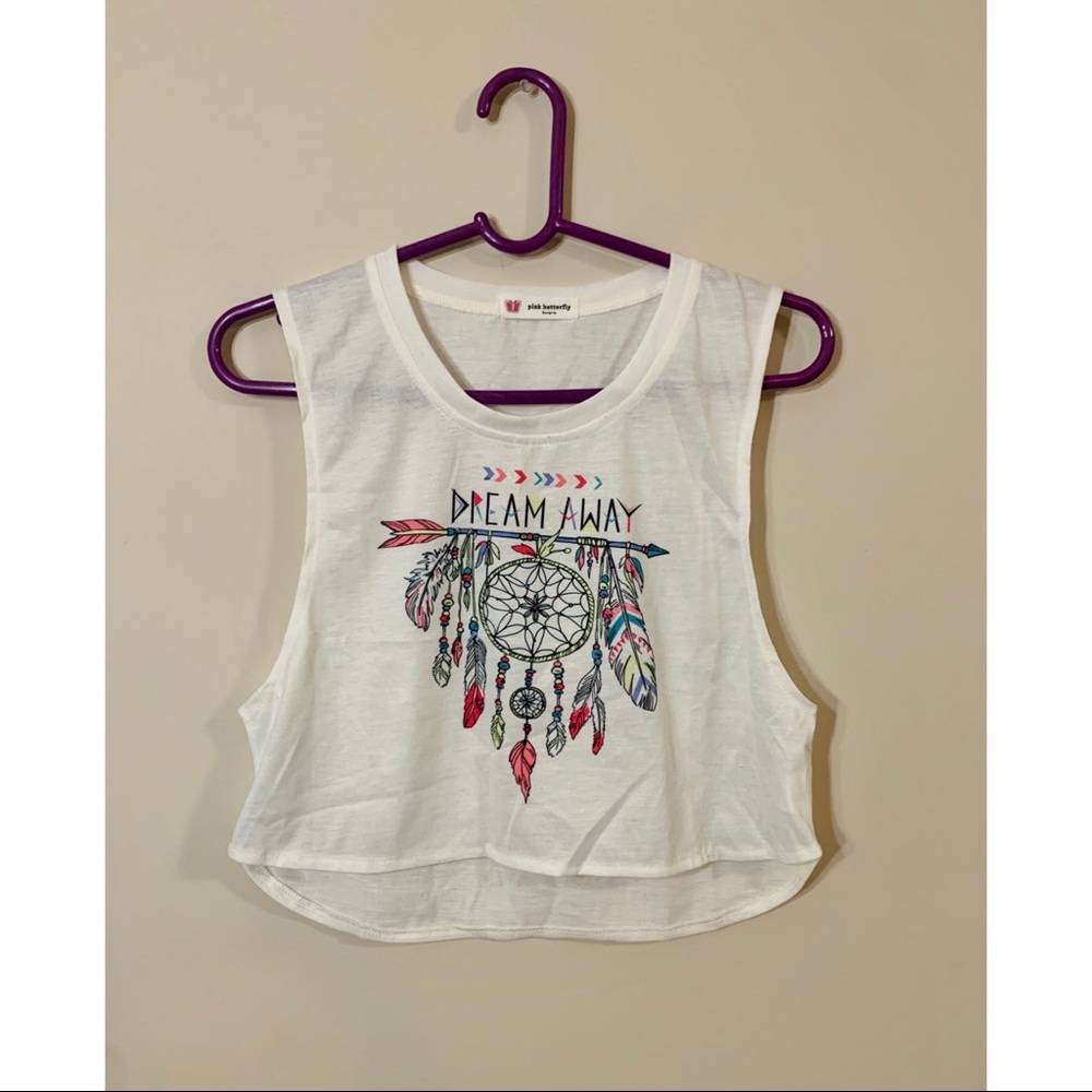 NWOT Dream Catcher Crop Top